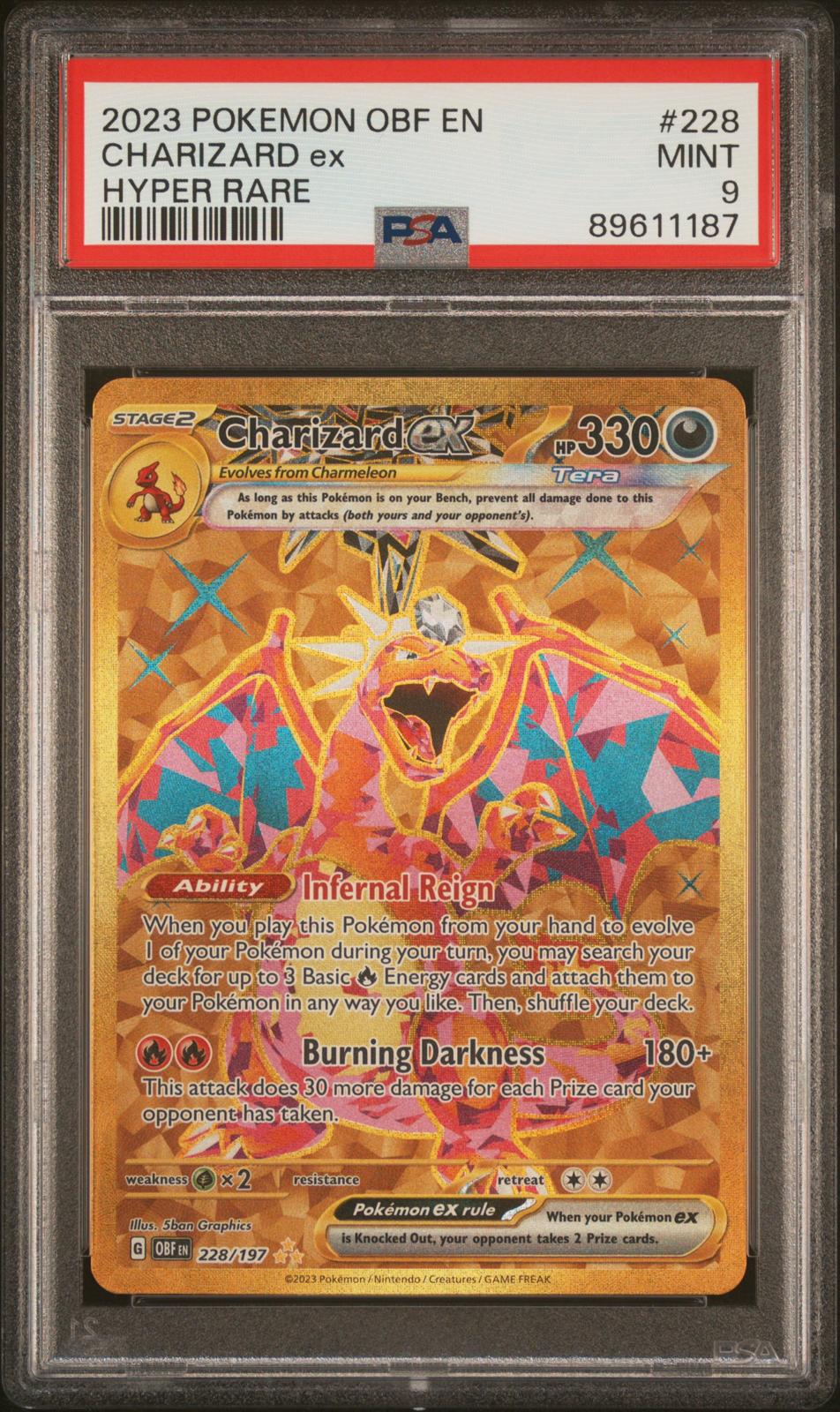 Pokemon graded charizard cards newest